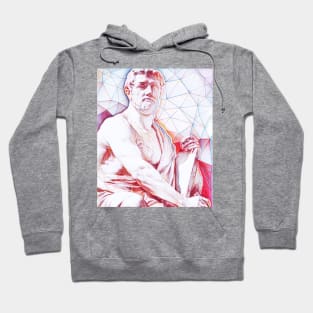 Tacitus Portrait | Tacitus Artwork | Line Art Hoodie